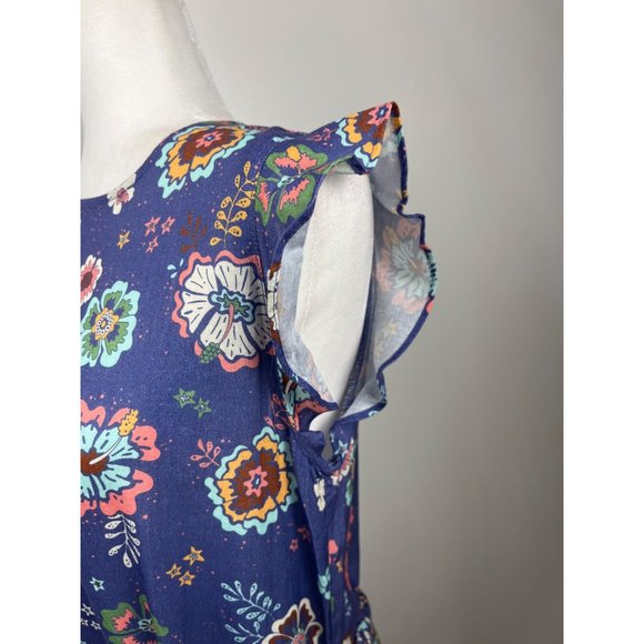 MARINE LAYER LANEY MINI DRESS SIZE SMALL NWT RUFFLE TIE - Picture 5 of 10